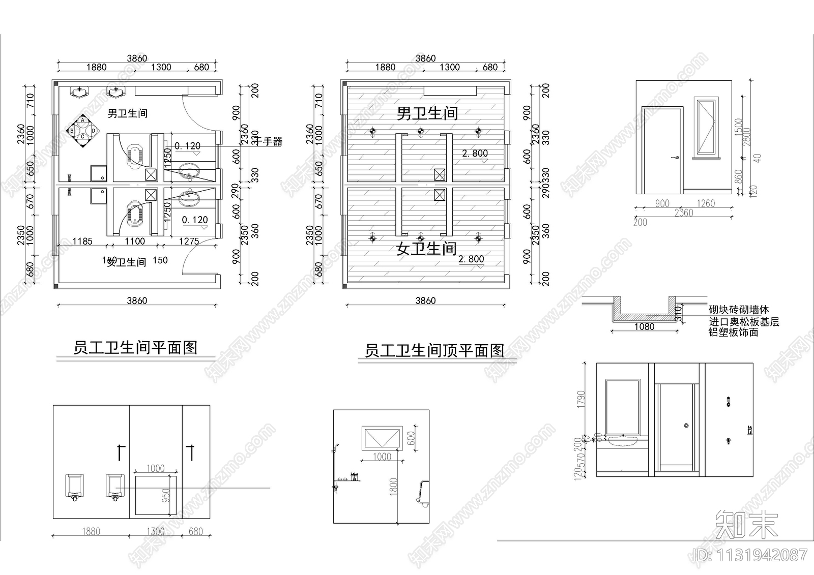 新中式餐厅建筑cad施工图下载【ID:1131942087】