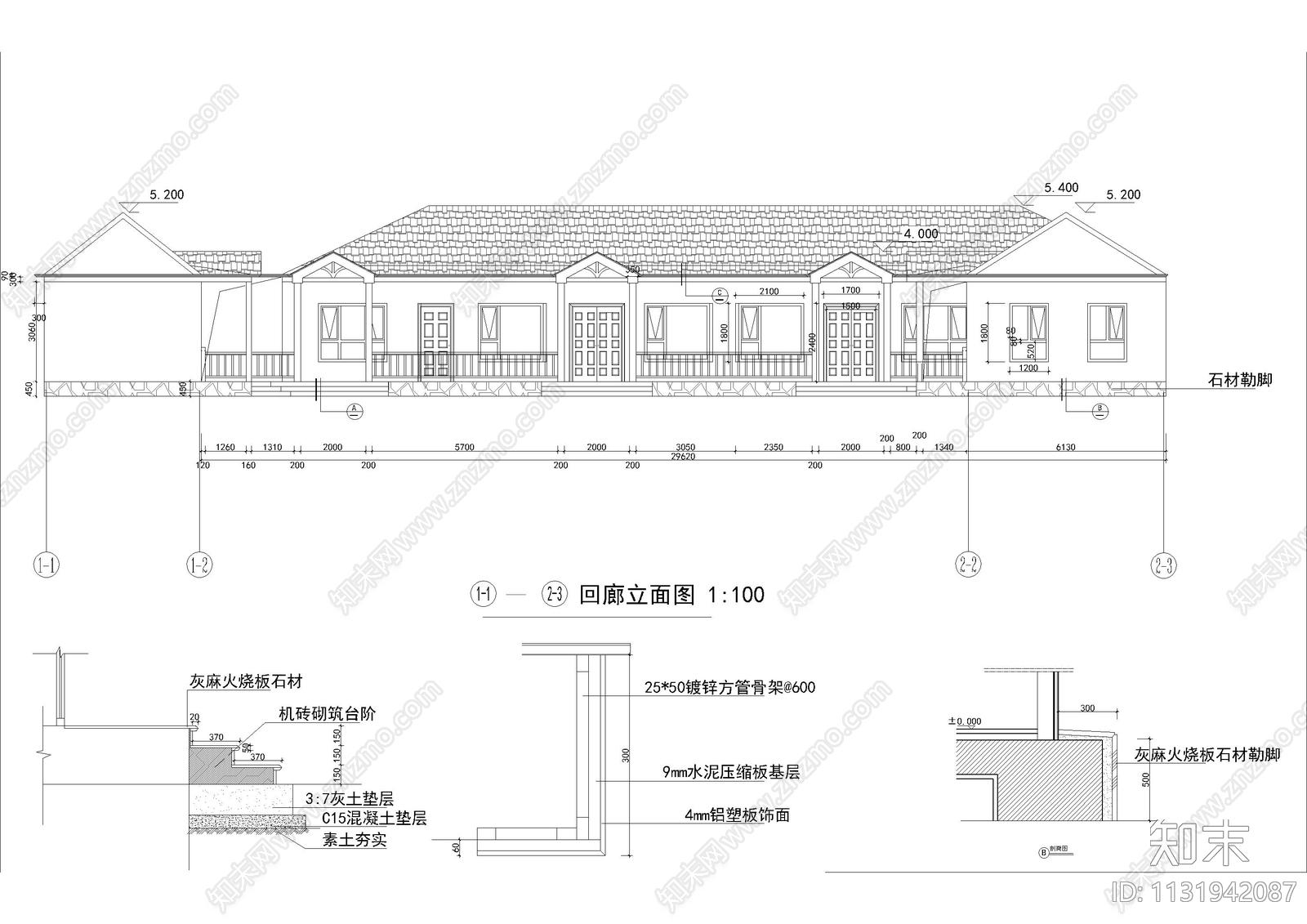 新中式餐厅建筑cad施工图下载【ID:1131942087】