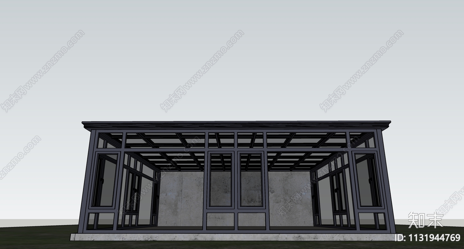 现代阳光房SU模型下载【ID:1131944769】