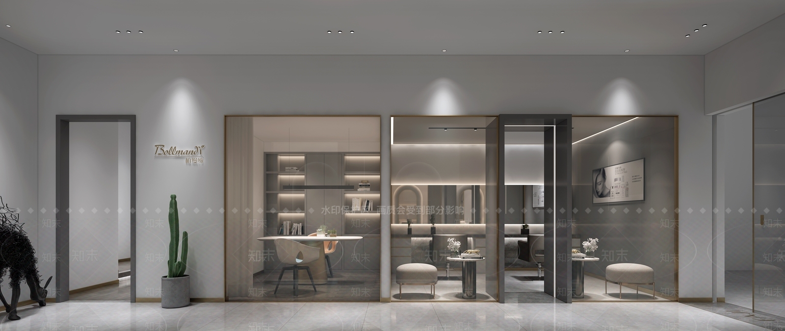 现代美容美发店3D模型下载【ID:1131948092】