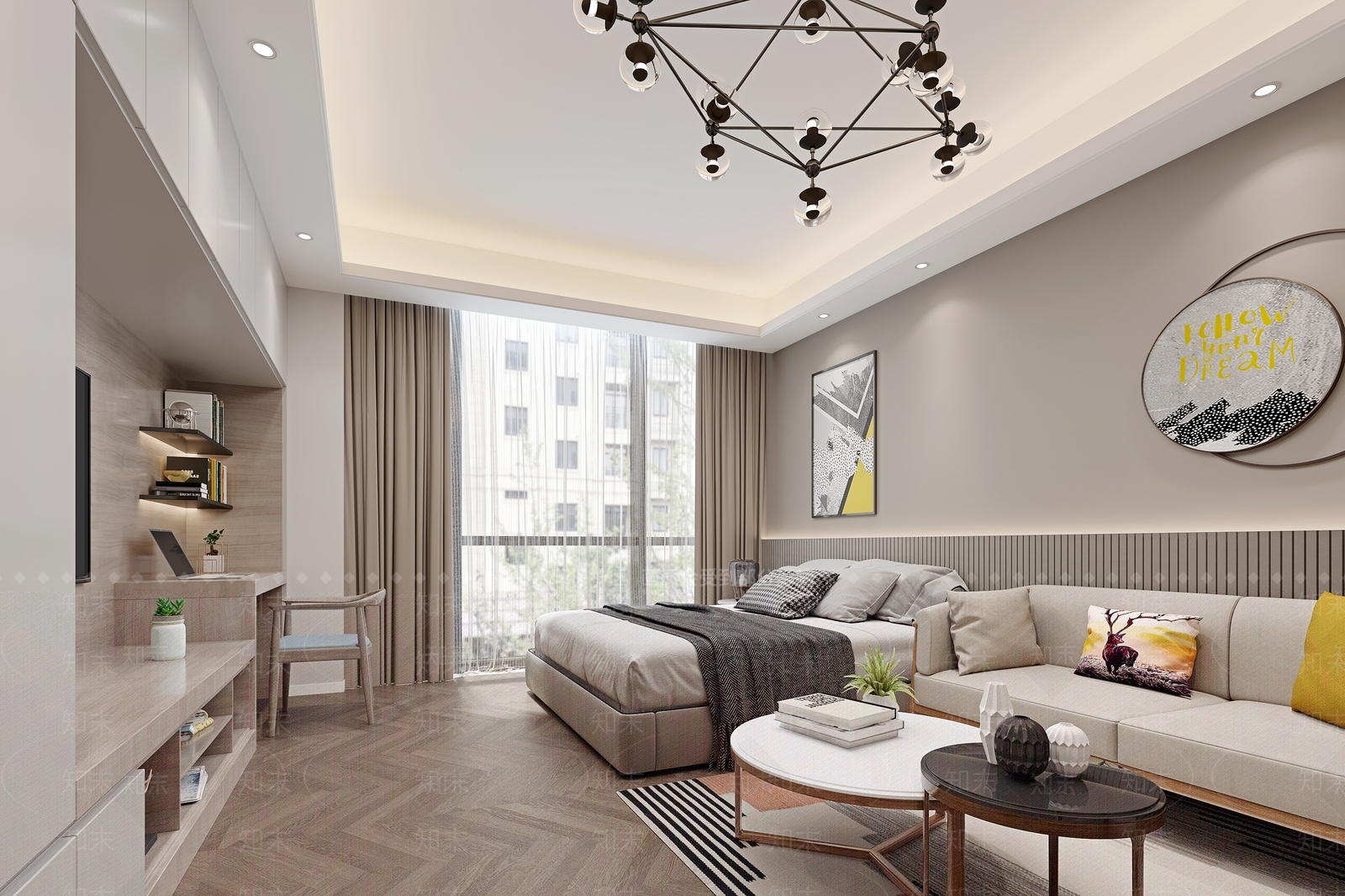 现代单身公寓3D模型下载【ID:1131954997】