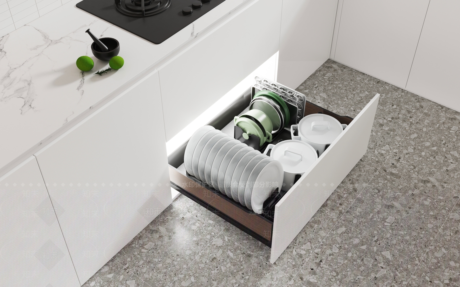 餐具组合3D模型下载【ID:1131956268】