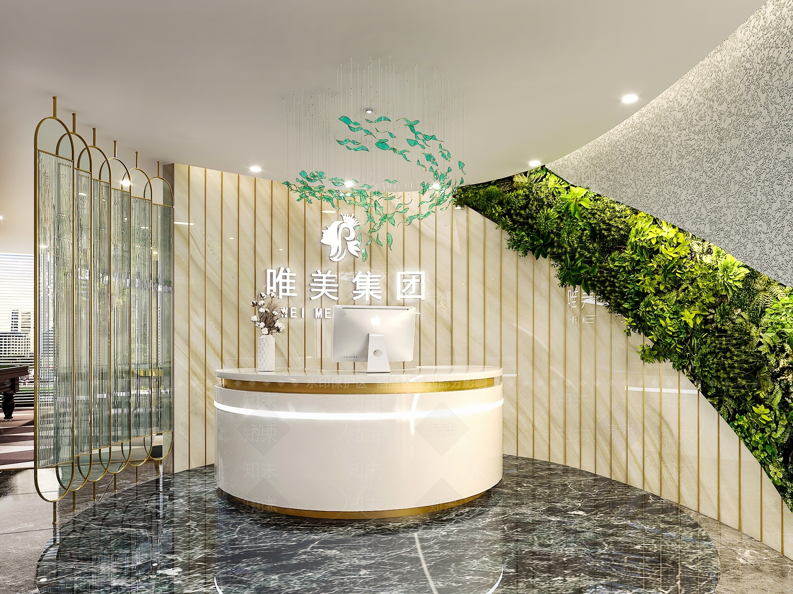 现代美容院3D模型下载【ID:1131962503】