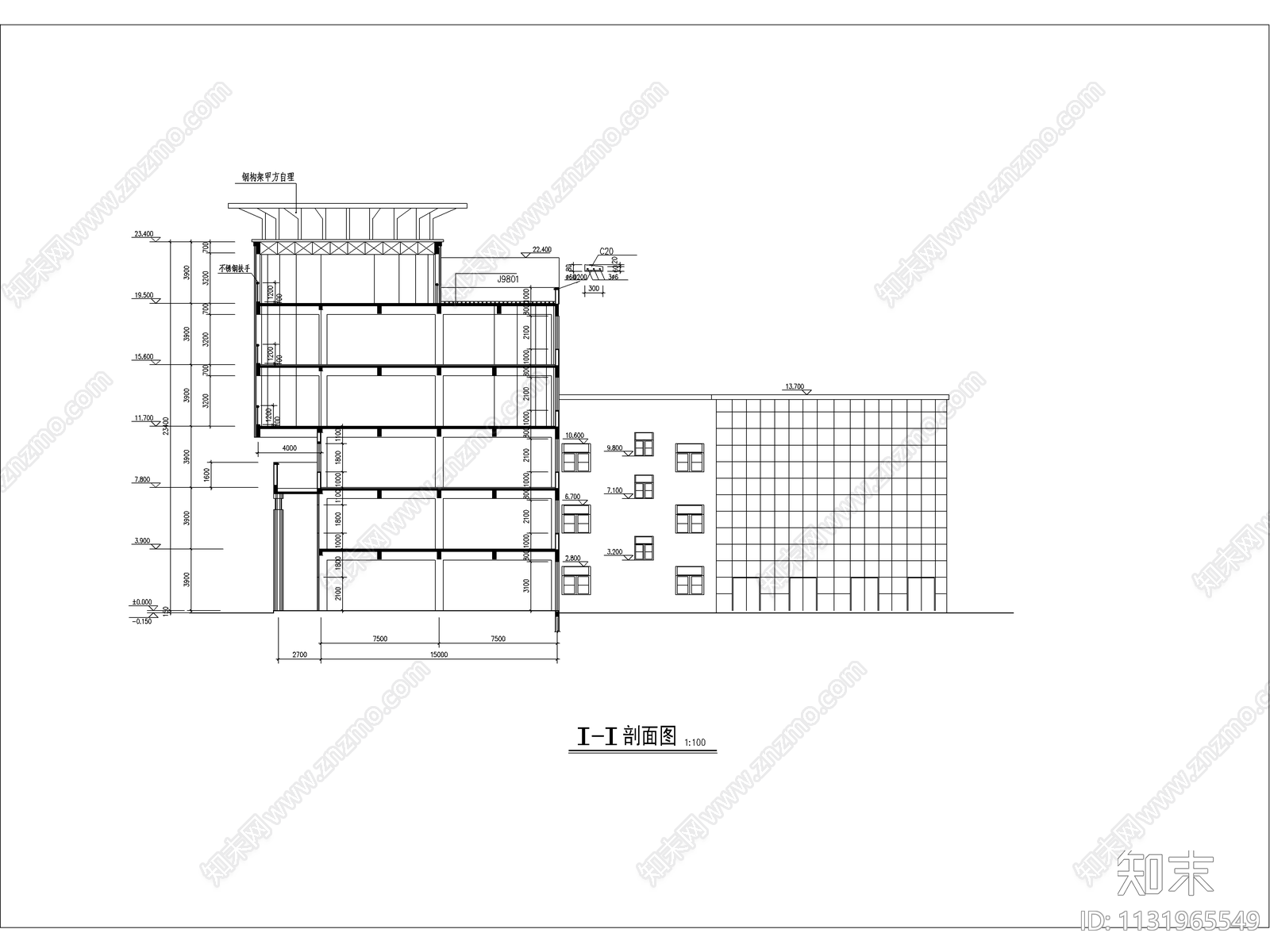 邓桥商业城建筑cad施工图下载【ID:1131965549】