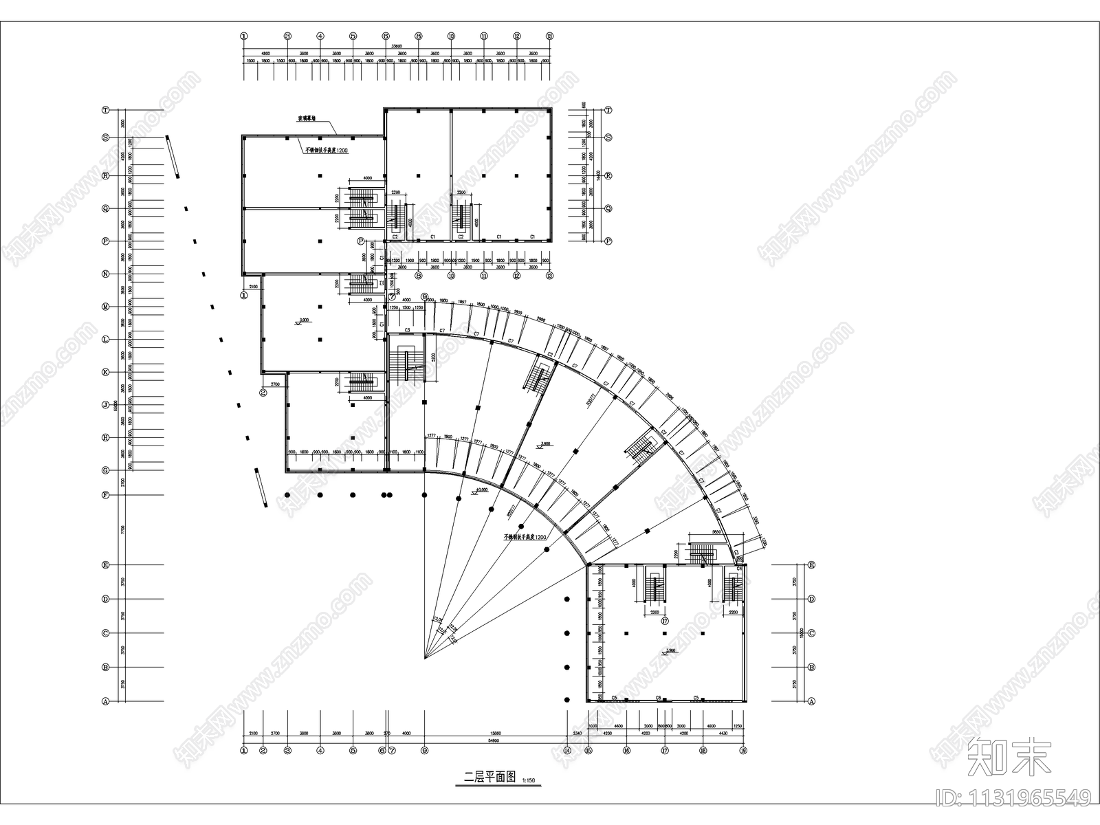 邓桥商业城建筑cad施工图下载【ID:1131965549】