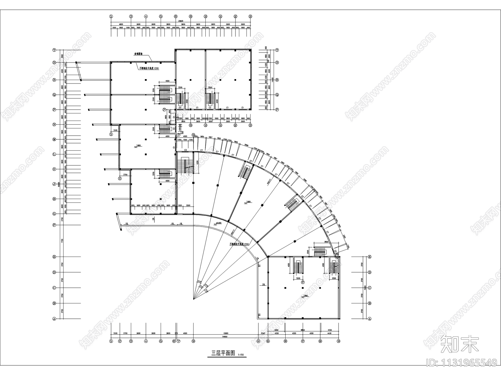 邓桥商业城建筑cad施工图下载【ID:1131965549】