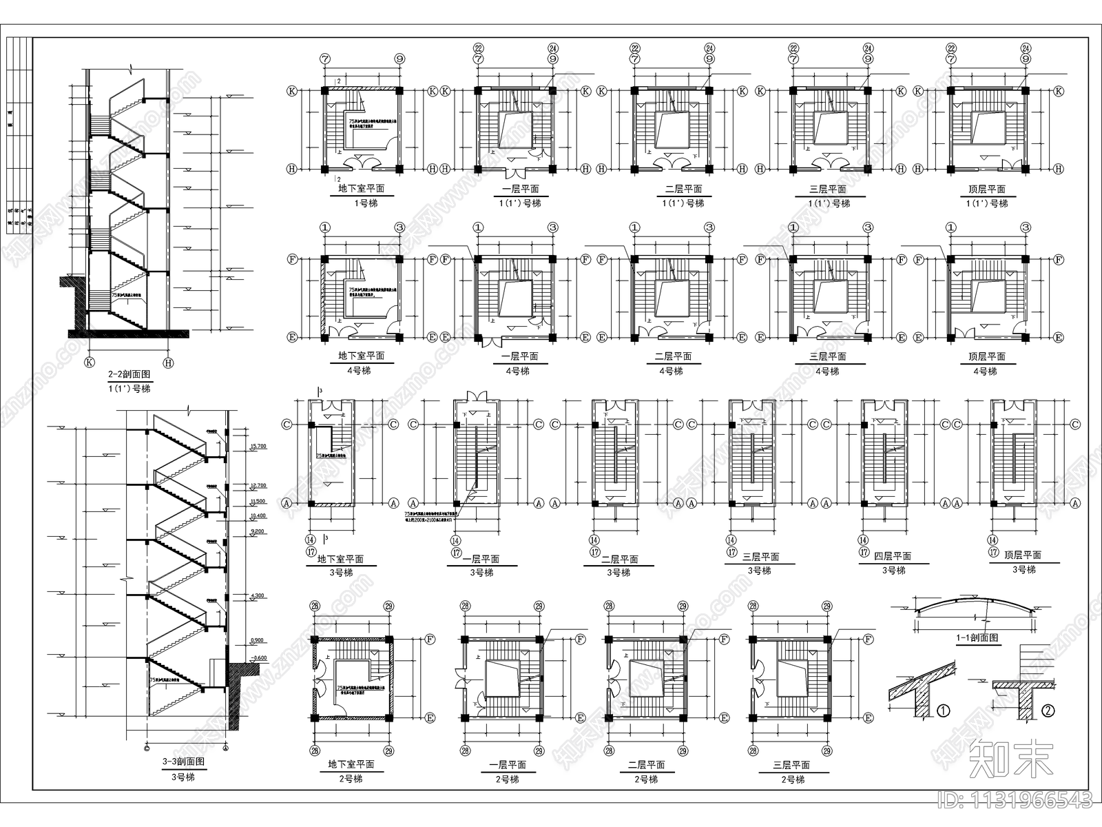 大型商场建筑cad施工图下载【ID:1131966543】