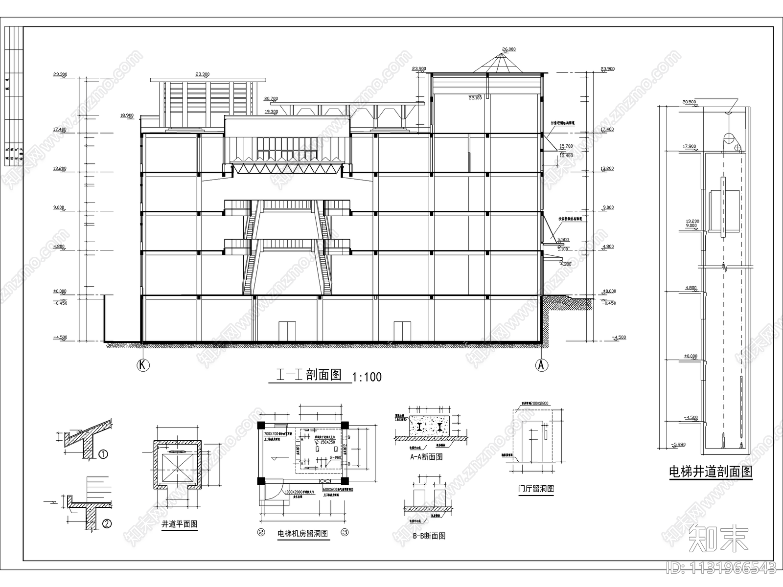 大型商场建筑cad施工图下载【ID:1131966543】