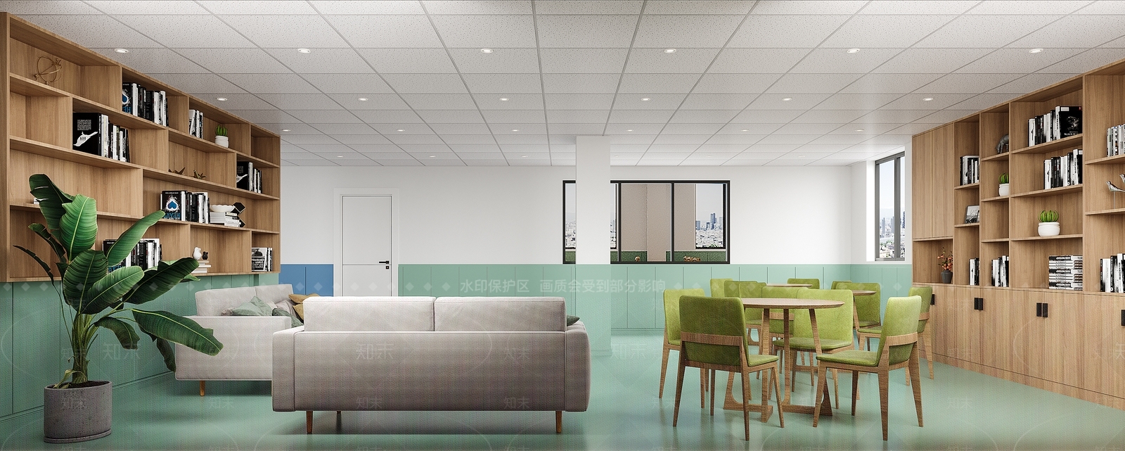 现代培训教室3D模型下载【ID:1131966875】