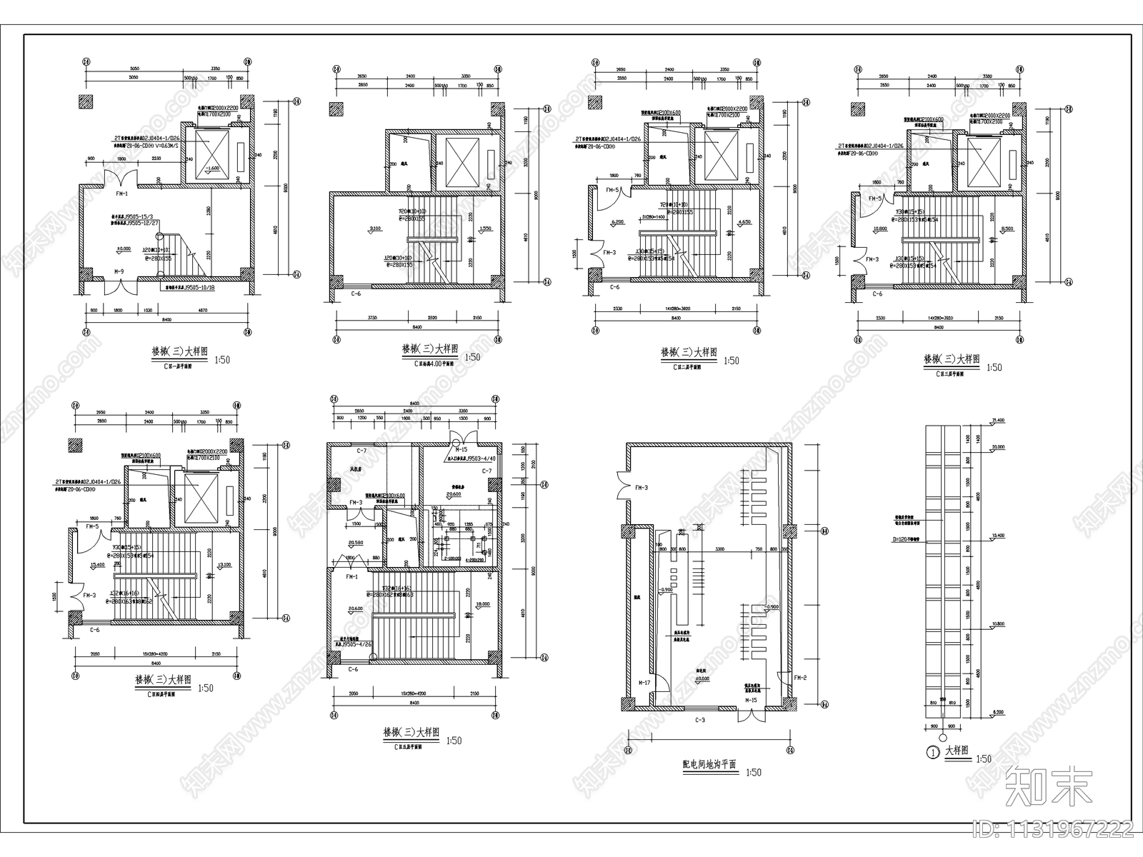 大型商场建筑cad施工图下载【ID:1131967222】