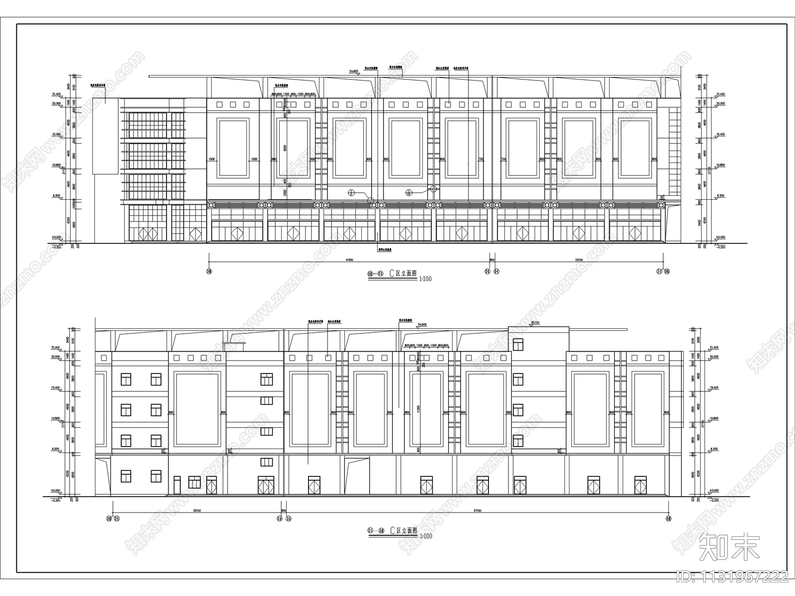 大型商场建筑cad施工图下载【ID:1131967222】