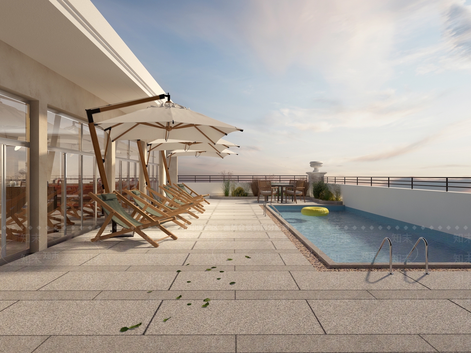 现代屋顶露台3D模型下载【ID:1131967819】