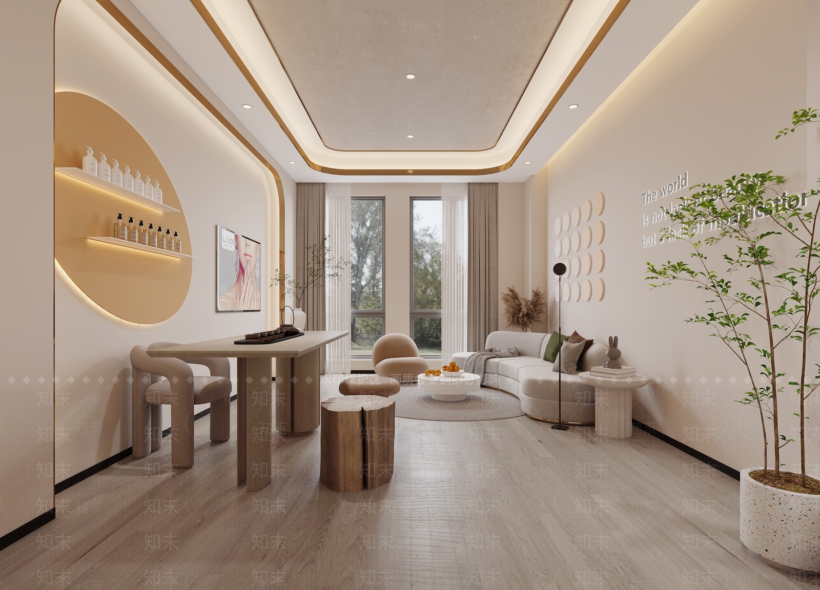 现代美容spa按摩店3D模型下载【ID:1131977290】