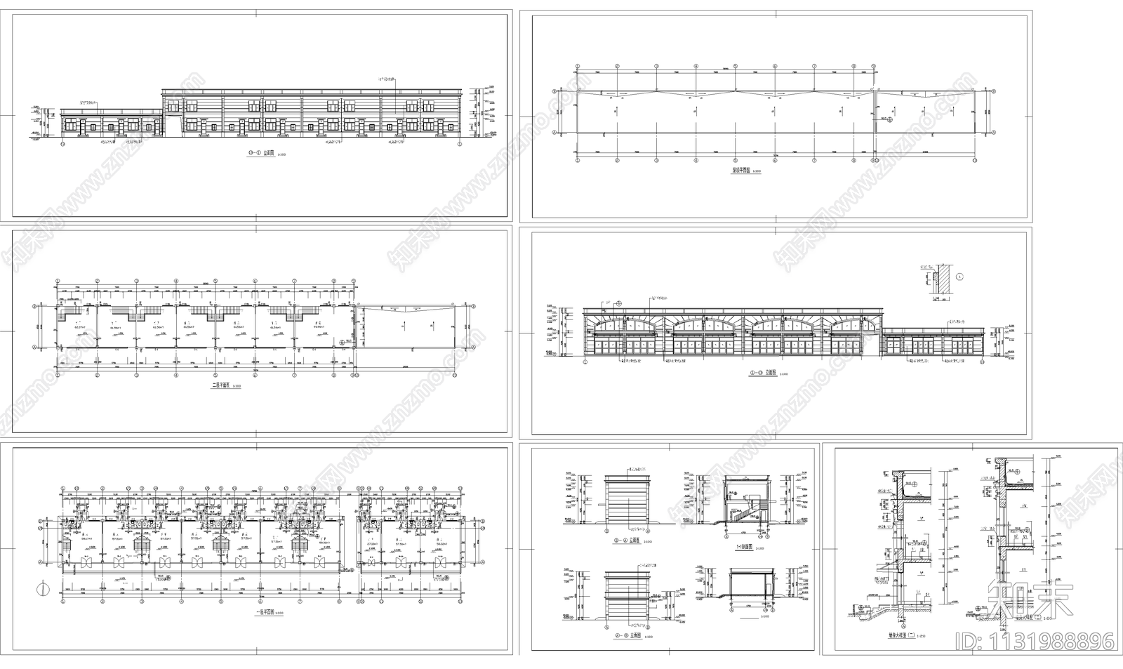 二层商业楼建筑概念方案cad施工图下载【ID:1131988896】