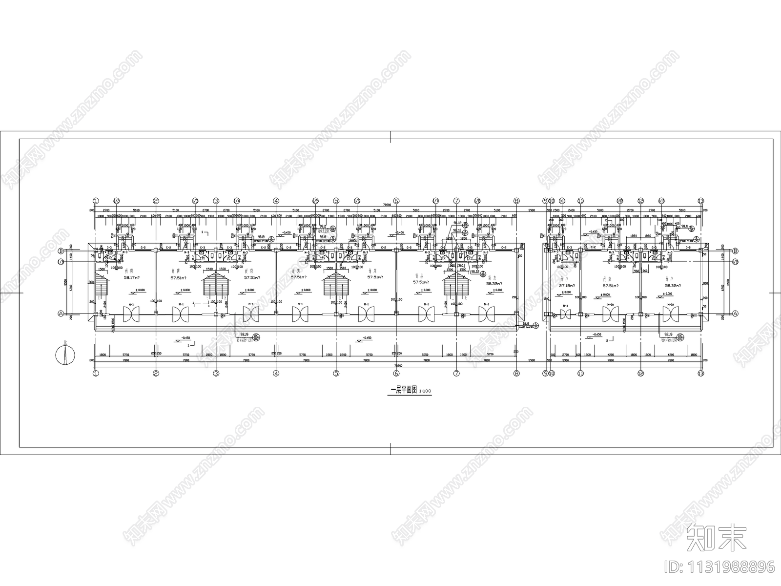 二层商业楼建筑概念方案cad施工图下载【ID:1131988896】