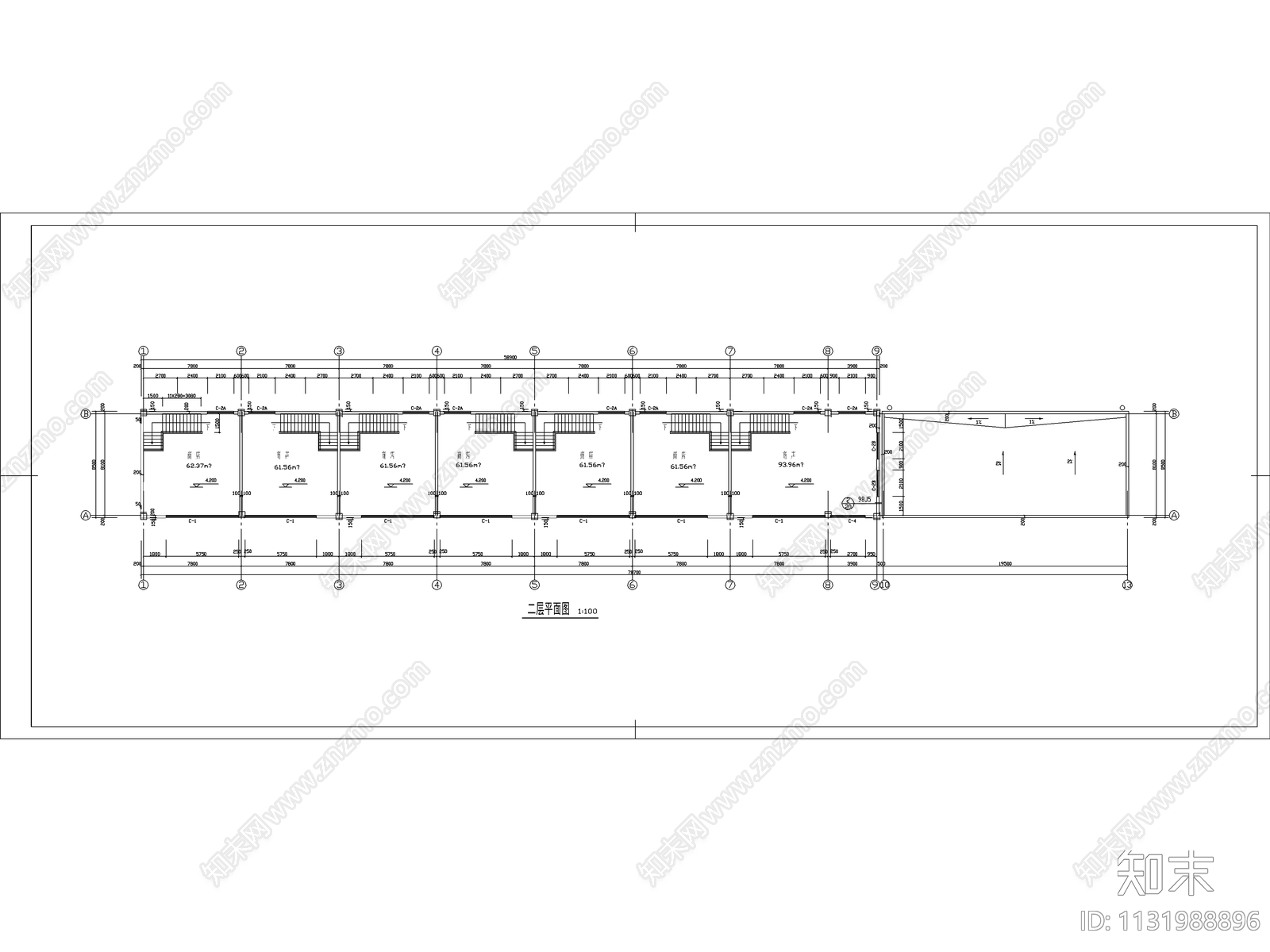 二层商业楼建筑概念方案cad施工图下载【ID:1131988896】