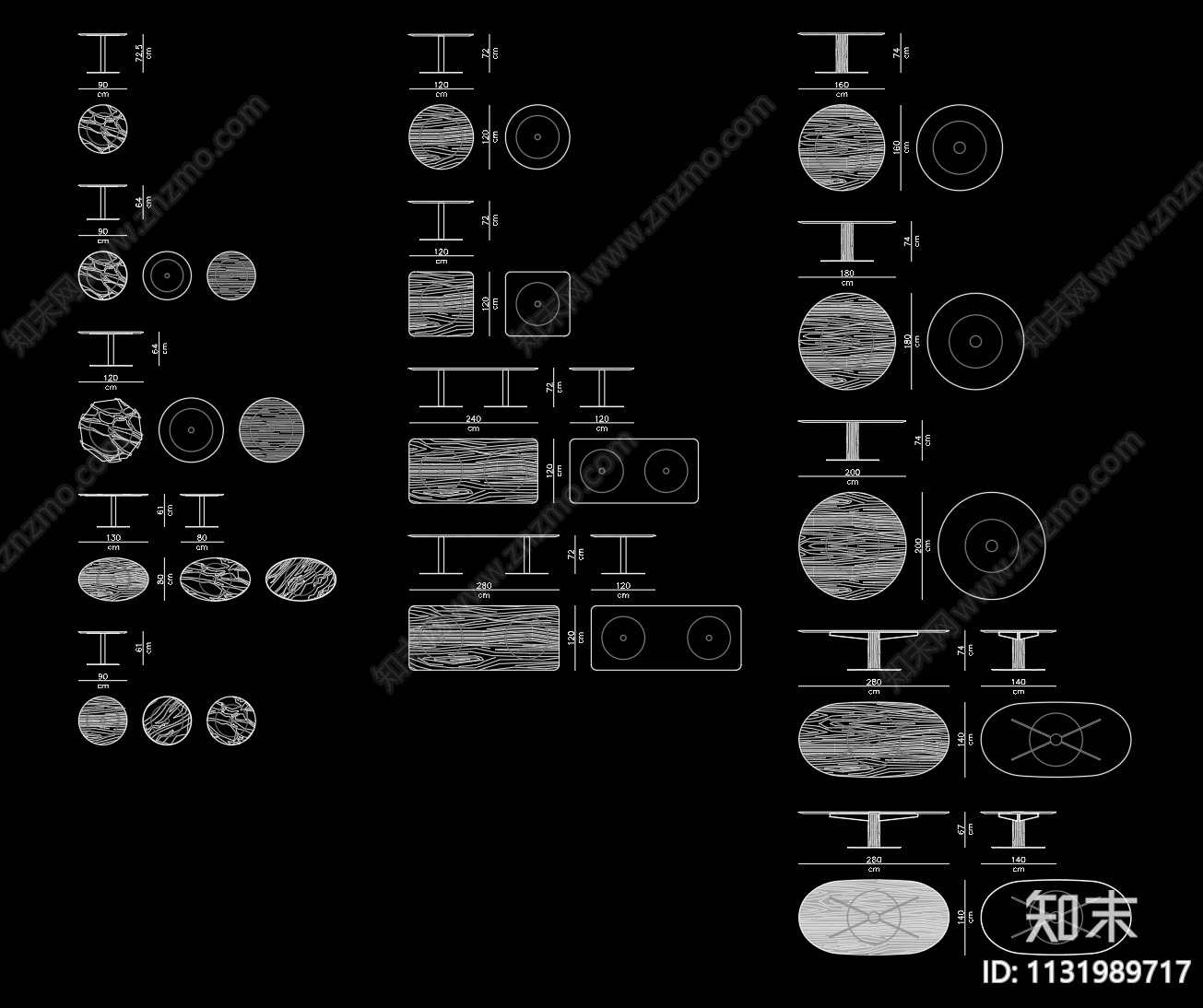 minotti家具沙发茶几cad施工图下载【ID:1131989717】