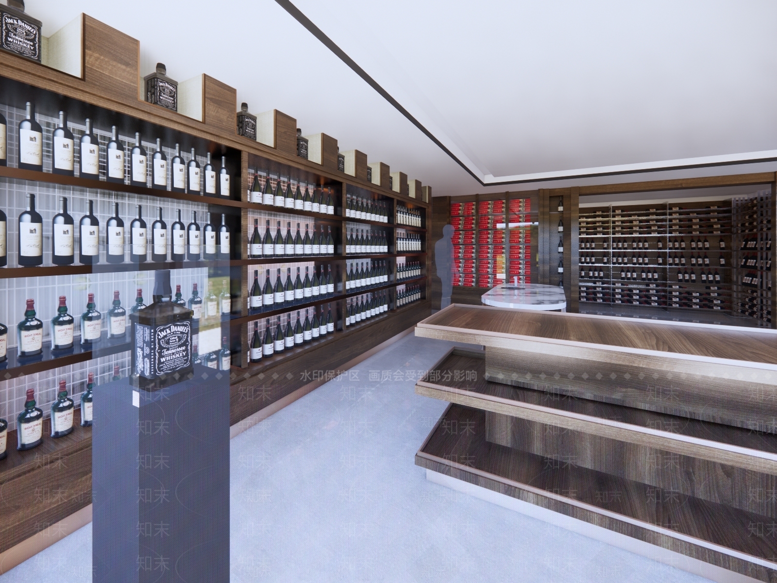 现代烟酒店SU模型下载【ID:1131996477】