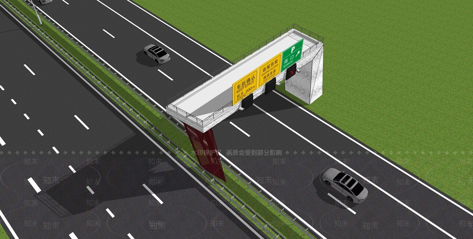 现代道路SU模型下载【ID:1131996734】