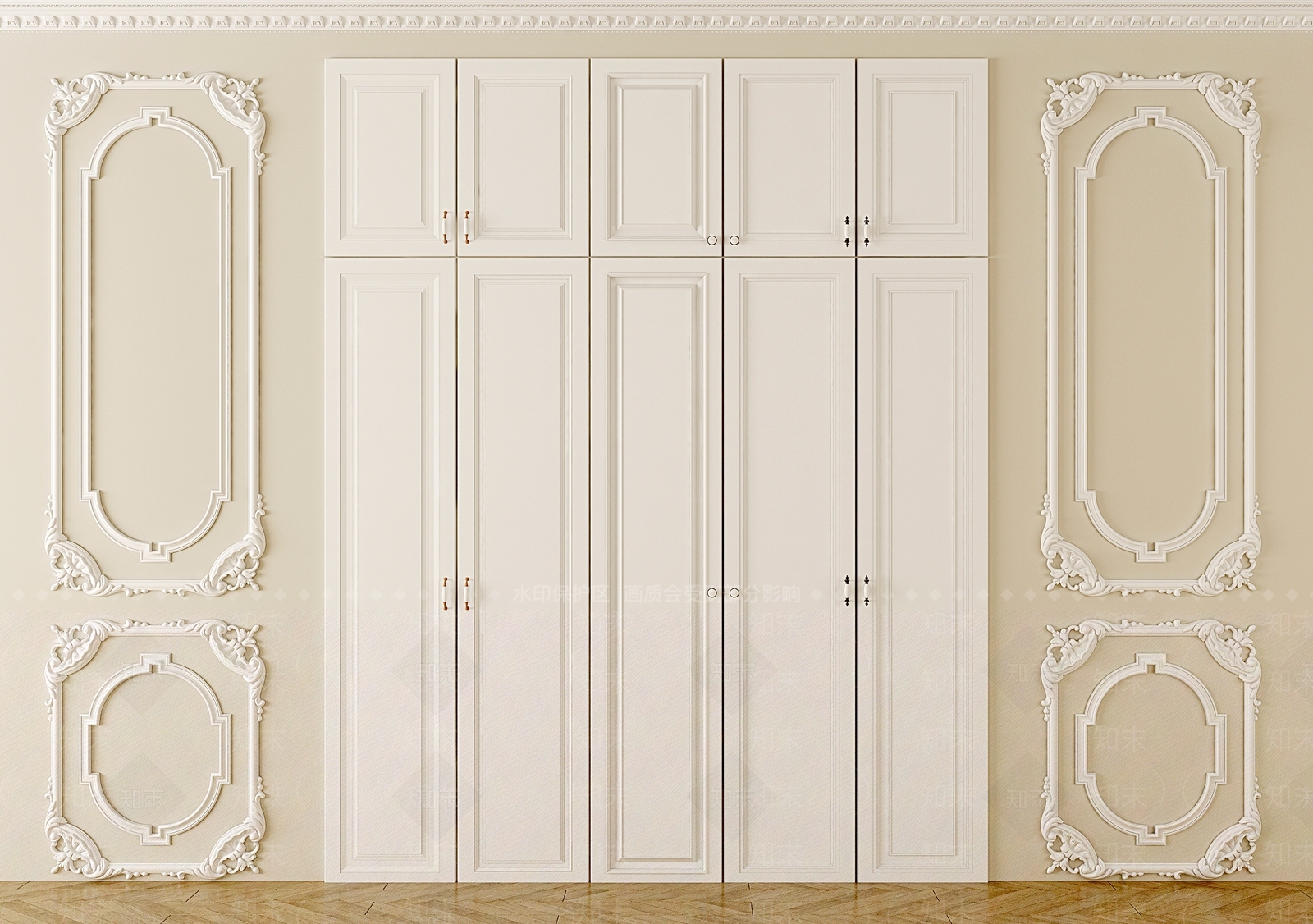 欧式浮雕SU模型下载【ID:1132005257】