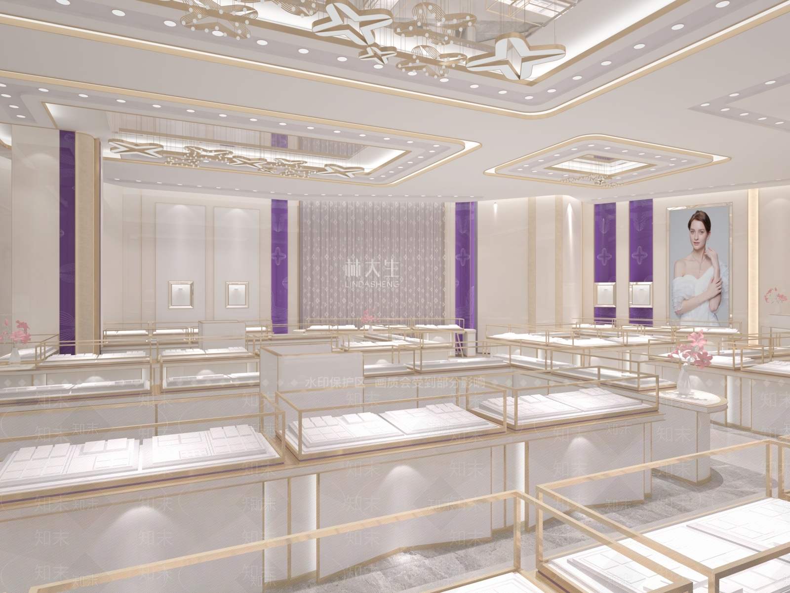 现代珠宝店3D模型下载【ID:1132006947】