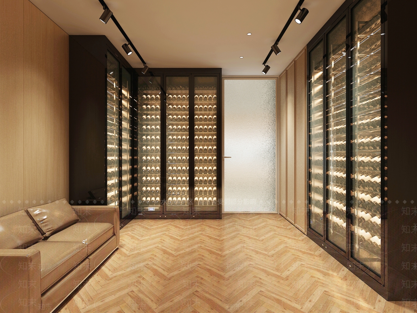 现代品酒室酒窖3D模型下载【ID:1132007673】