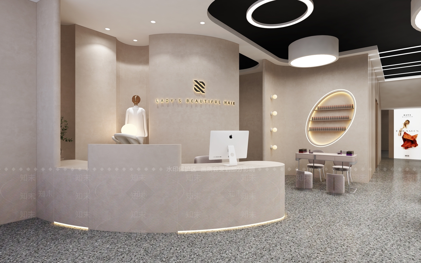 侘寂理发店3D模型下载【ID:1132012646】