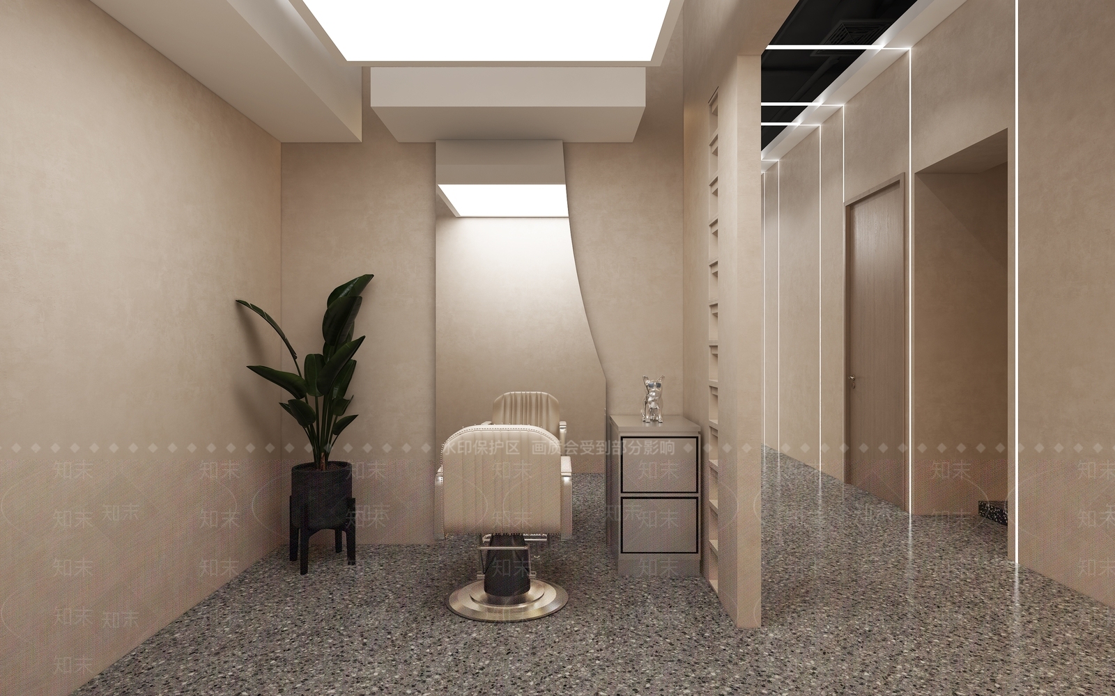 侘寂理发店3D模型下载【ID:1132012646】