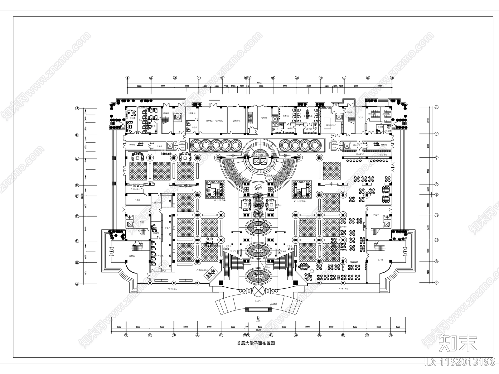 假日商业建筑cad施工图下载【ID:1132013196】