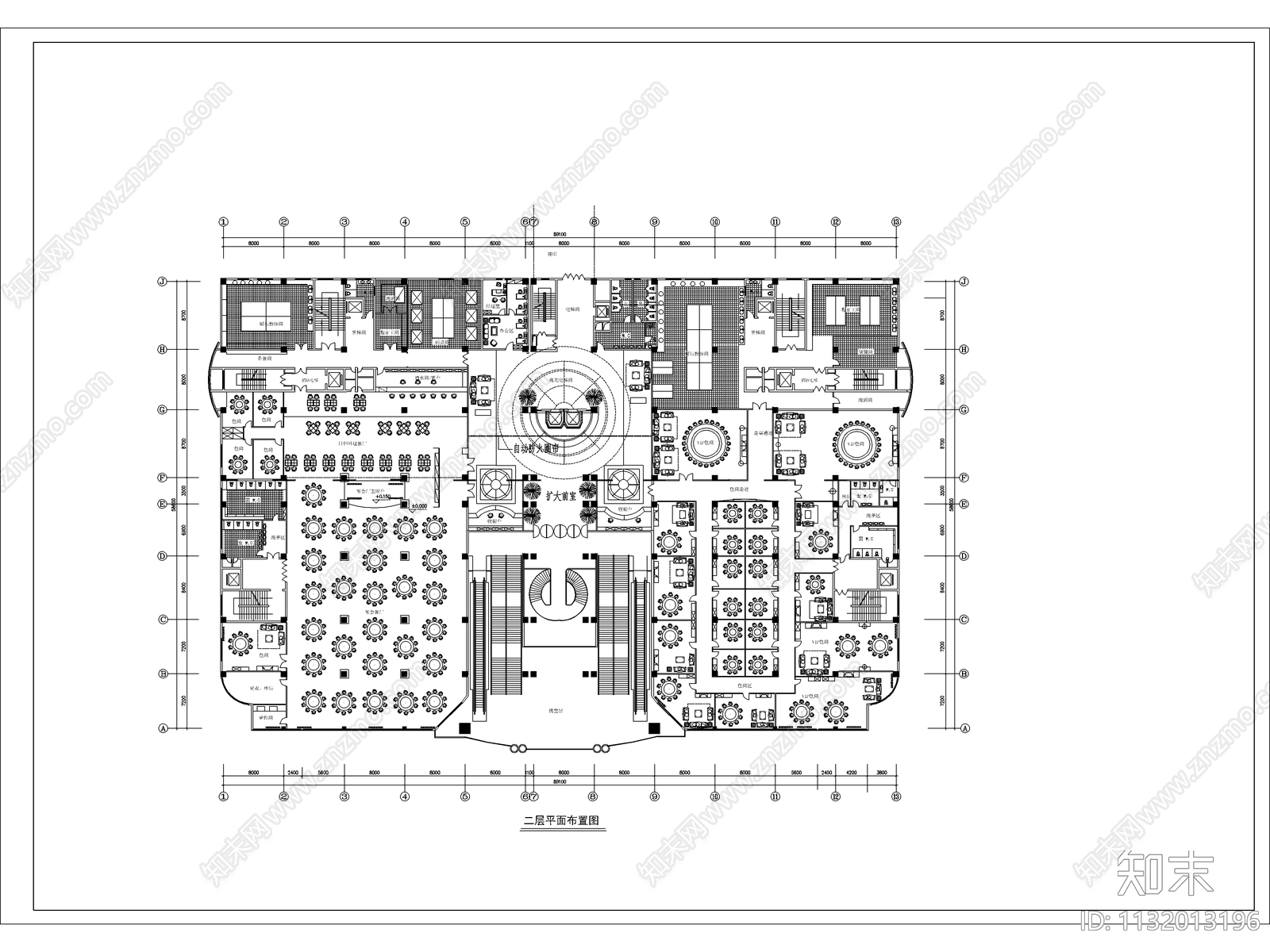 假日商业建筑cad施工图下载【ID:1132013196】