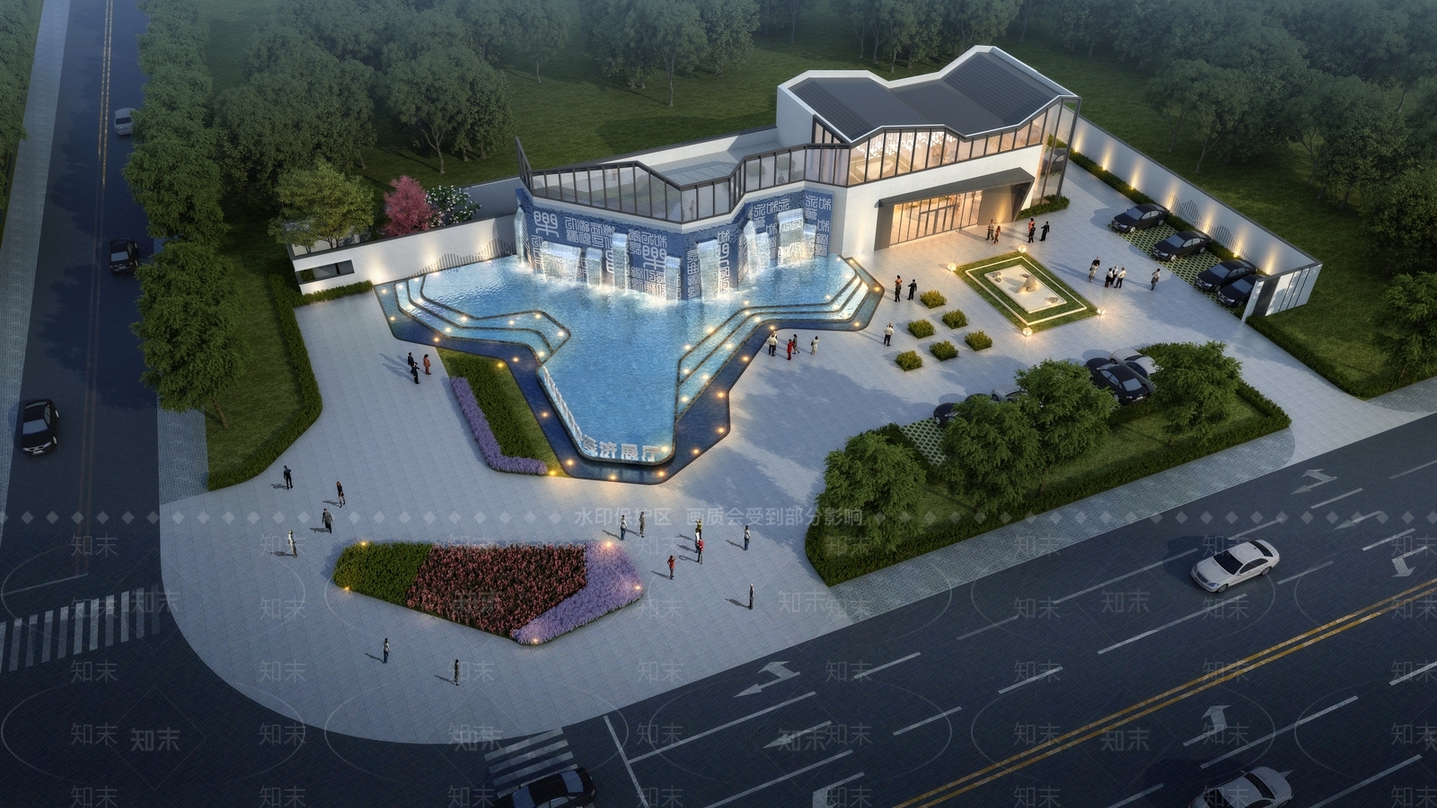 现代展厅外观3D模型下载【ID:1132016777】