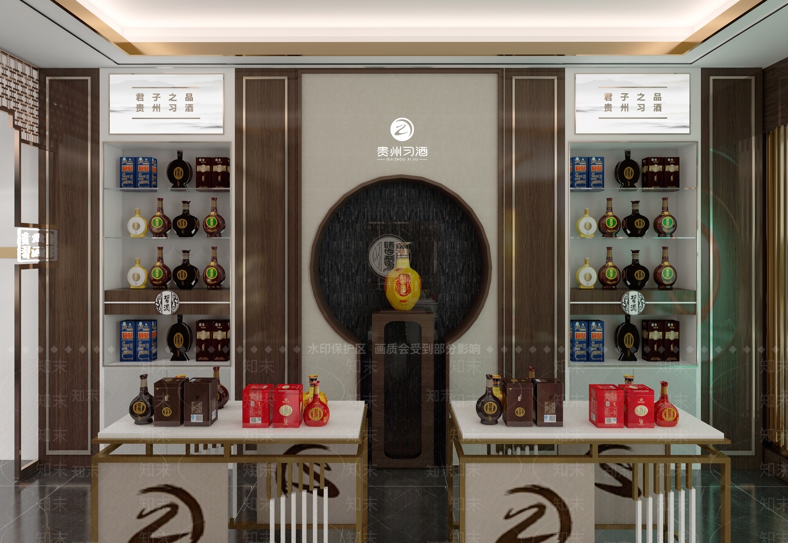 新中式习酒店3D模型下载【ID:1132021057】