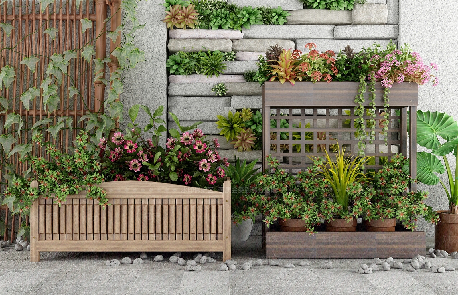 现代花箱3D模型下载【ID:1132024323】