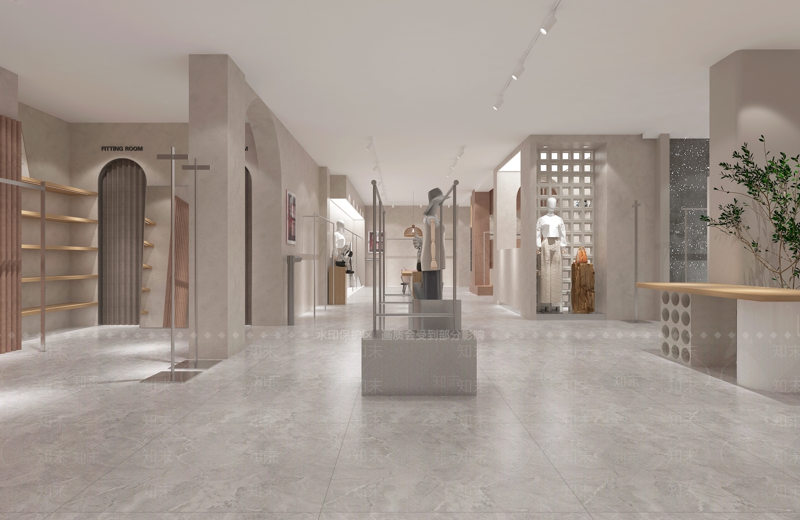 现代女装店3D模型下载【ID:1132029486】