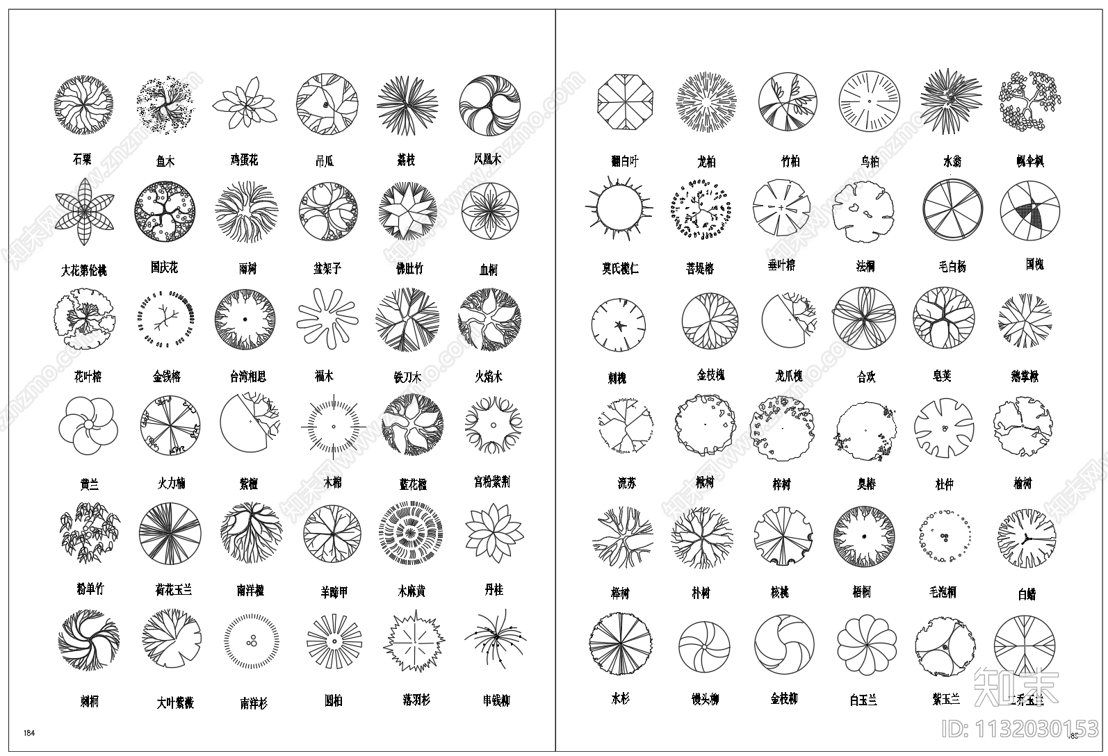 园林植物施工图下载【ID:1132030153】