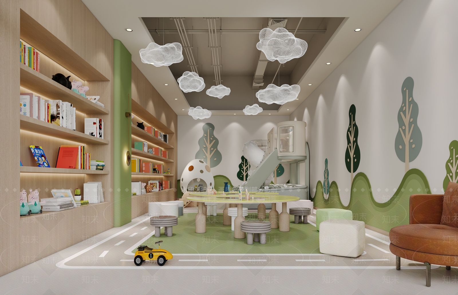 现代书店3D模型下载【ID:1132042467】
