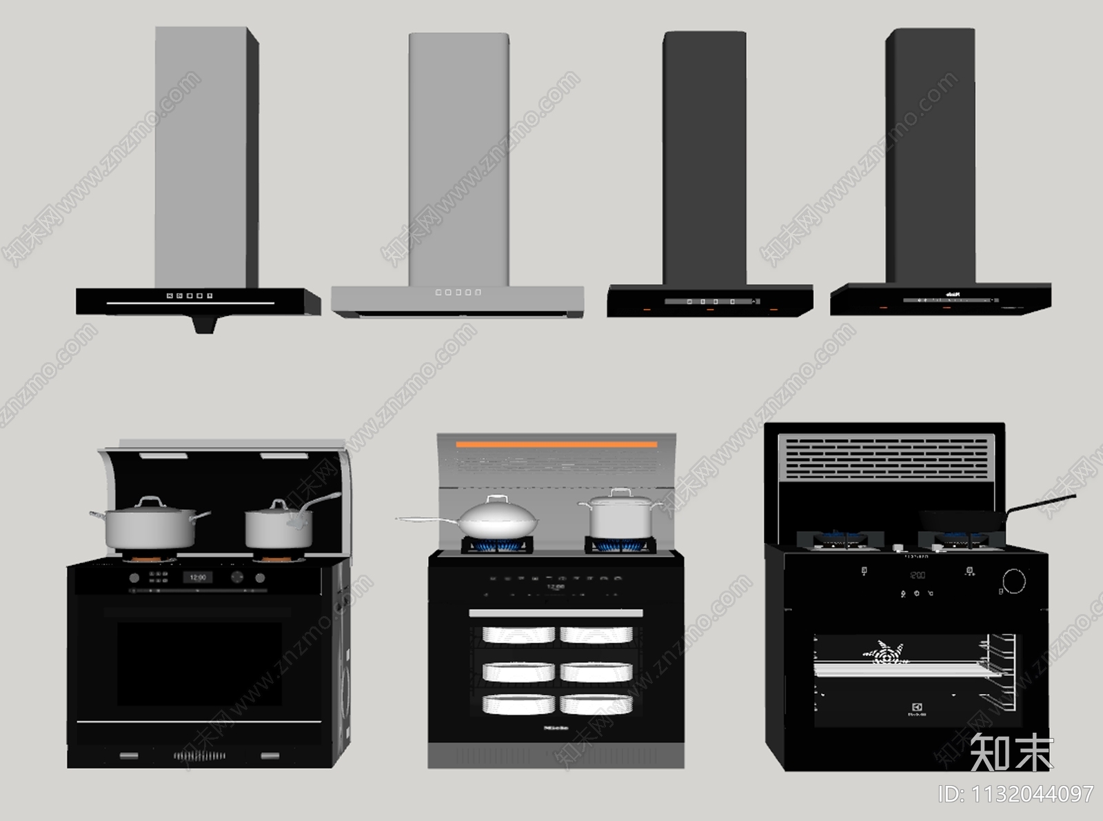集成灶SU模型下载【ID:1132044097】