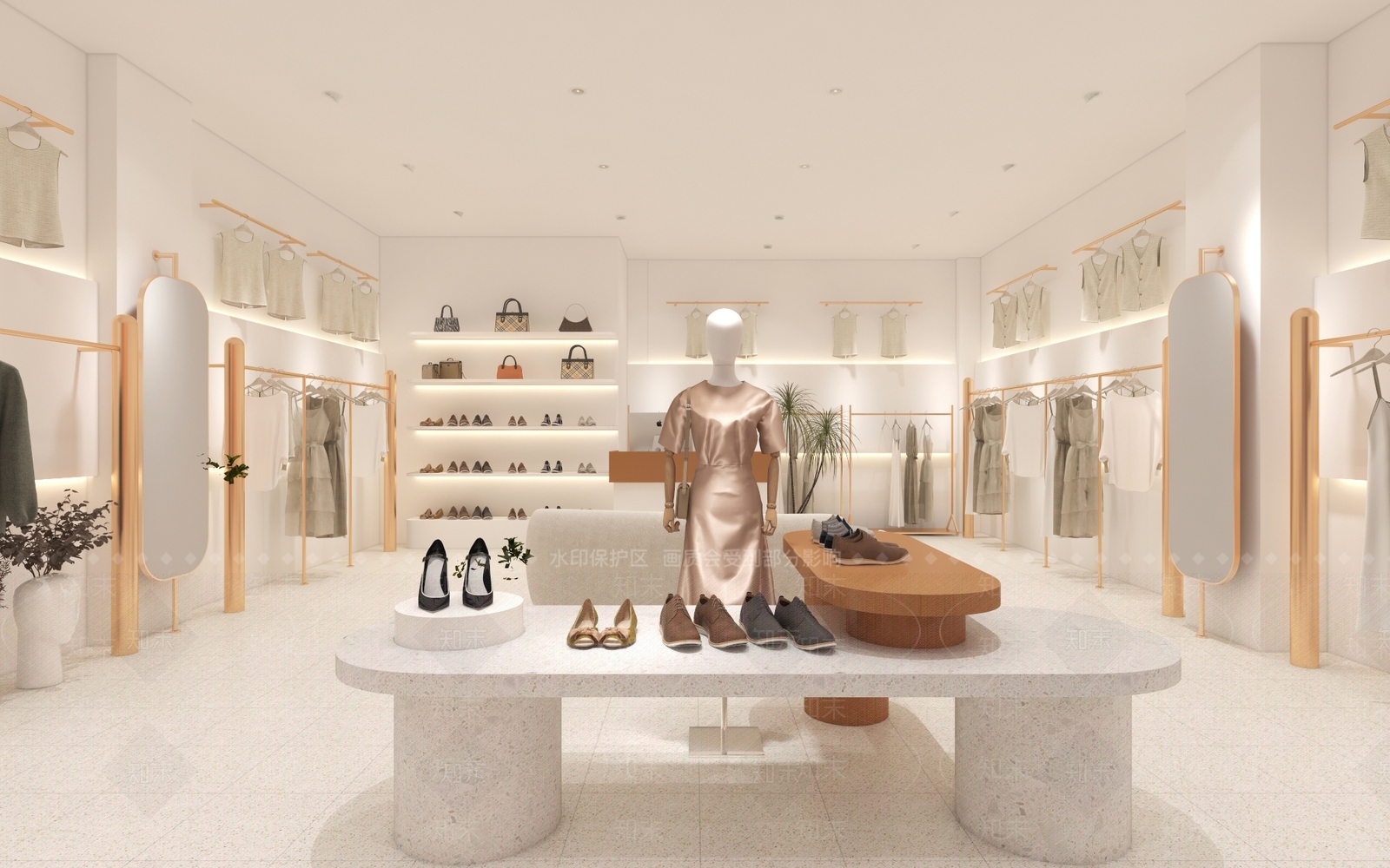 现代女装店3D模型下载【ID:1132048851】