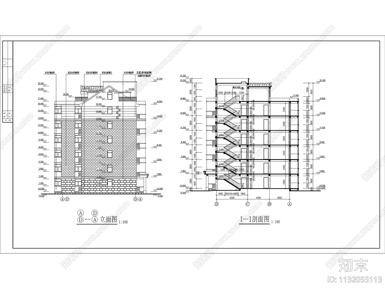 国贸中心建筑cad施工图下载【ID:1132055113】