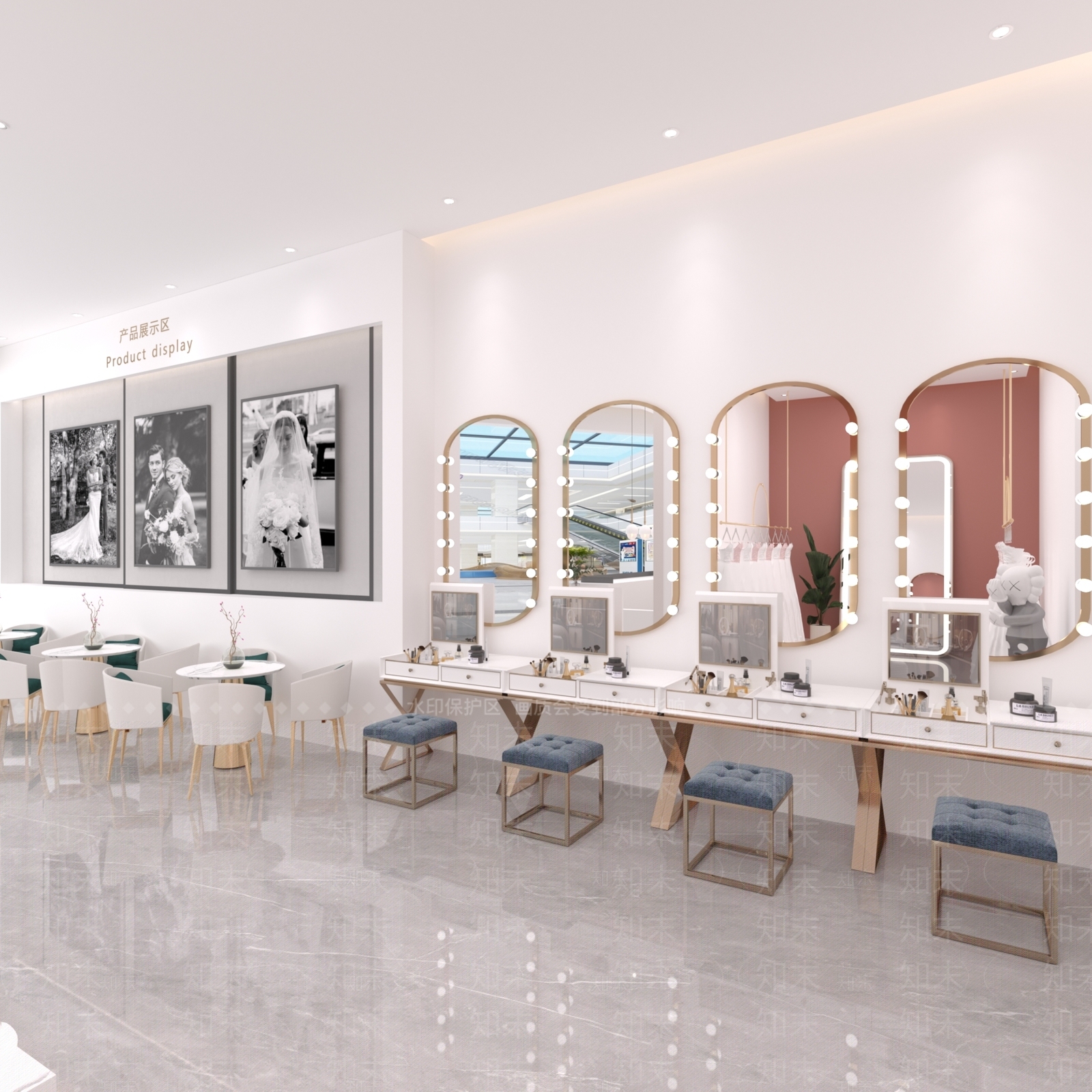 现代婚纱摄影店3D模型下载【ID:1132060737】