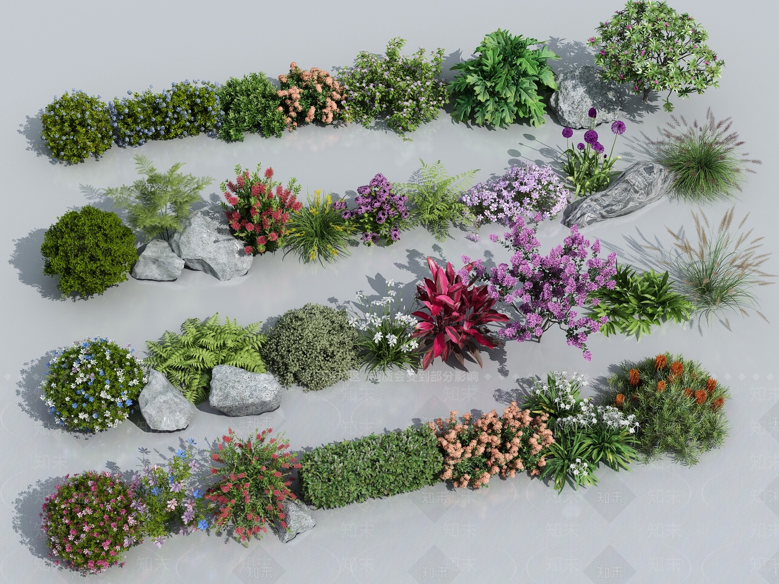 花草组合3D模型下载【ID:1132061067】