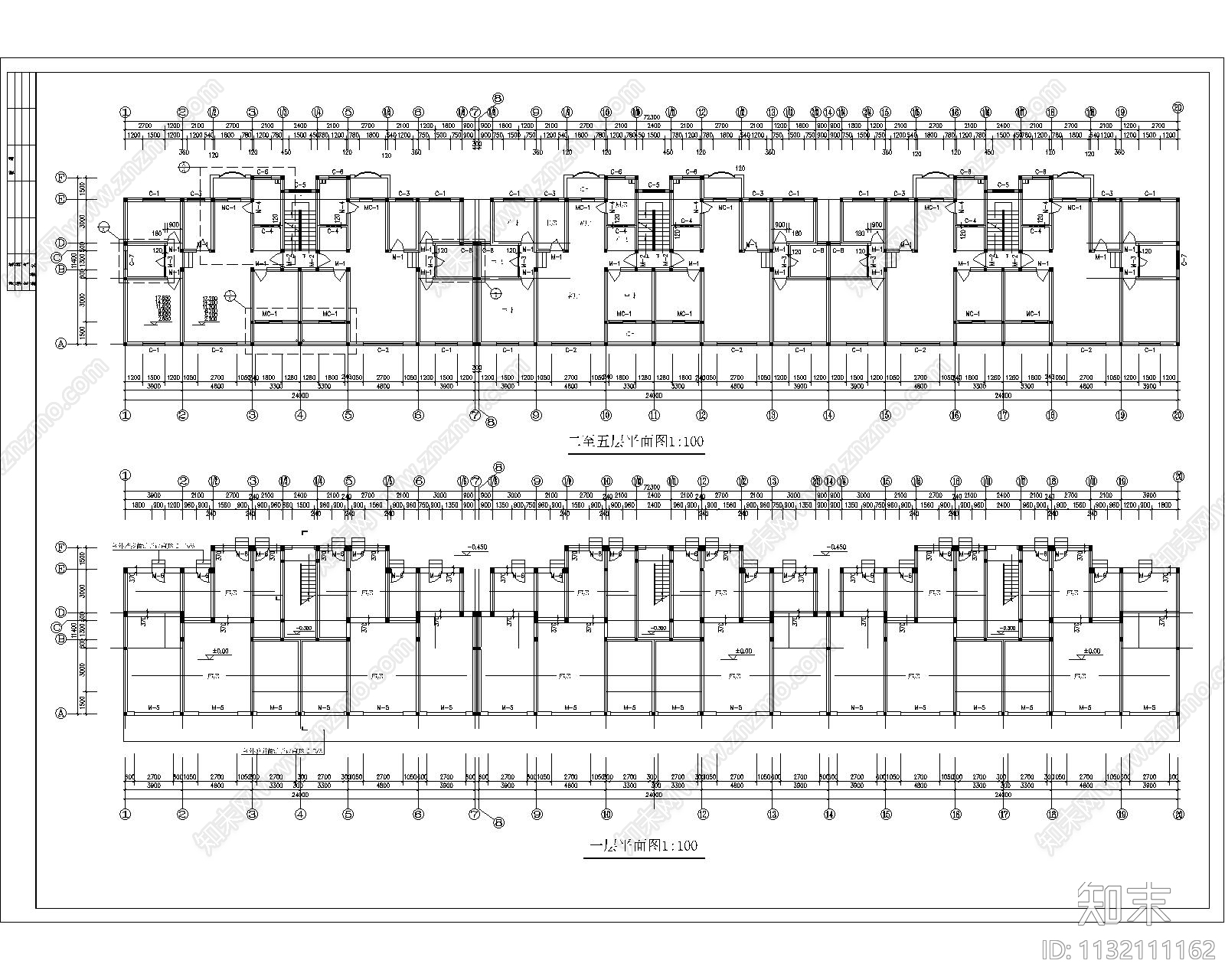 住宅建筑cad施工图下载【ID:1132111162】