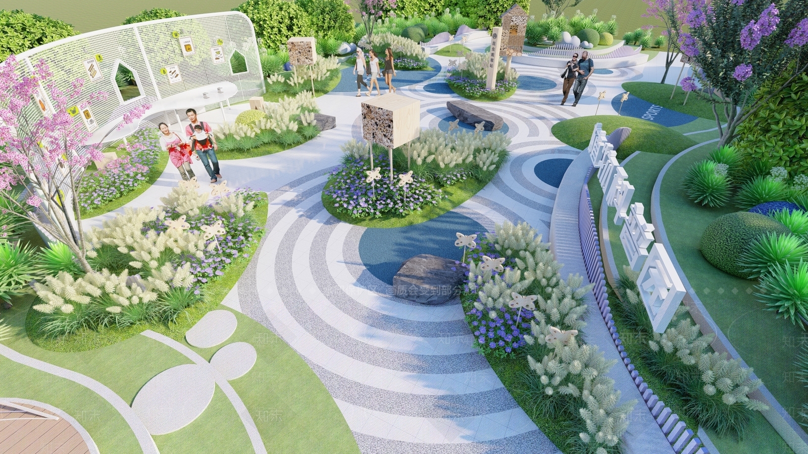 现代植物科普园SU模型下载【ID:1132061711】