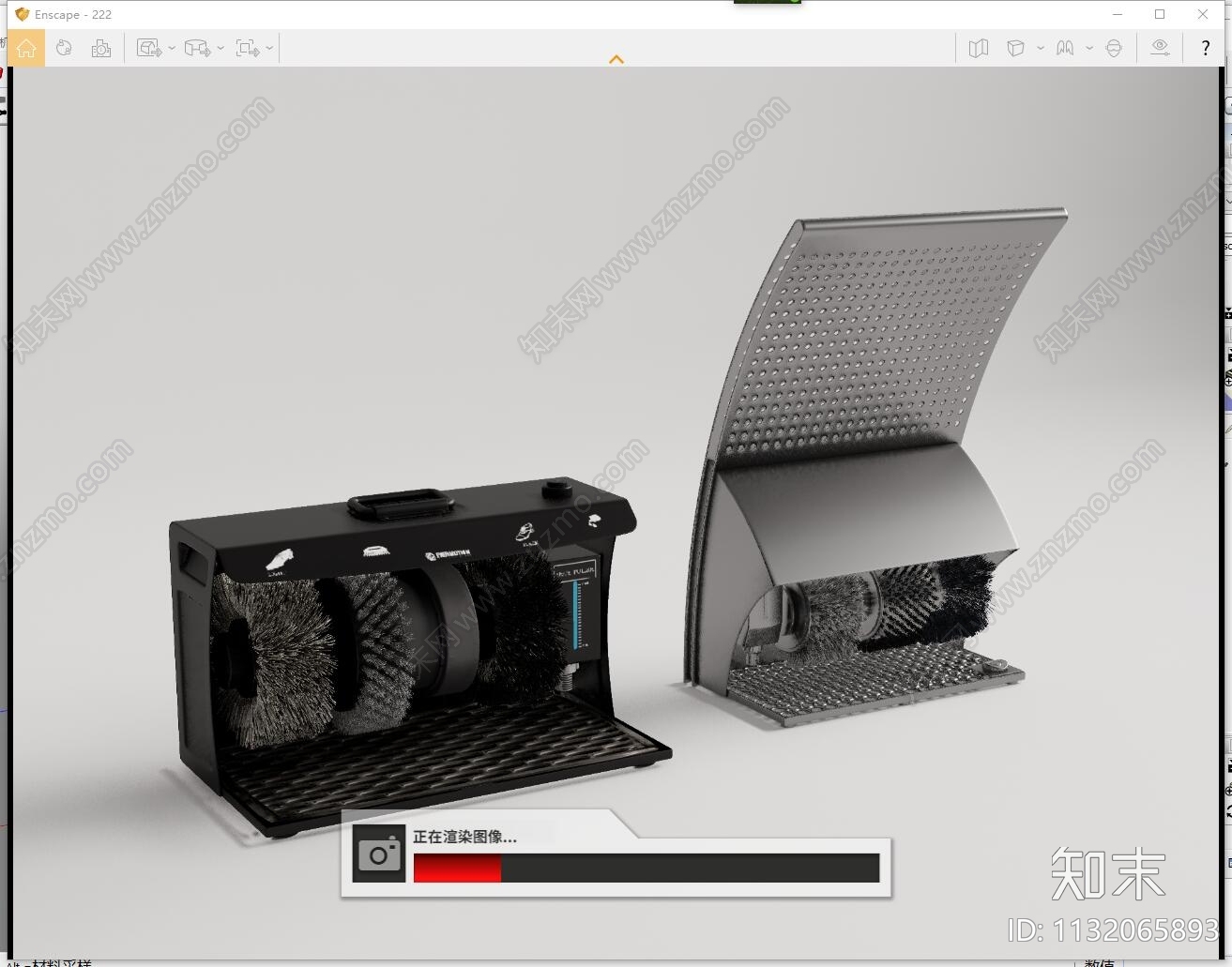 擦鞋机SU模型下载【ID:1132065893】