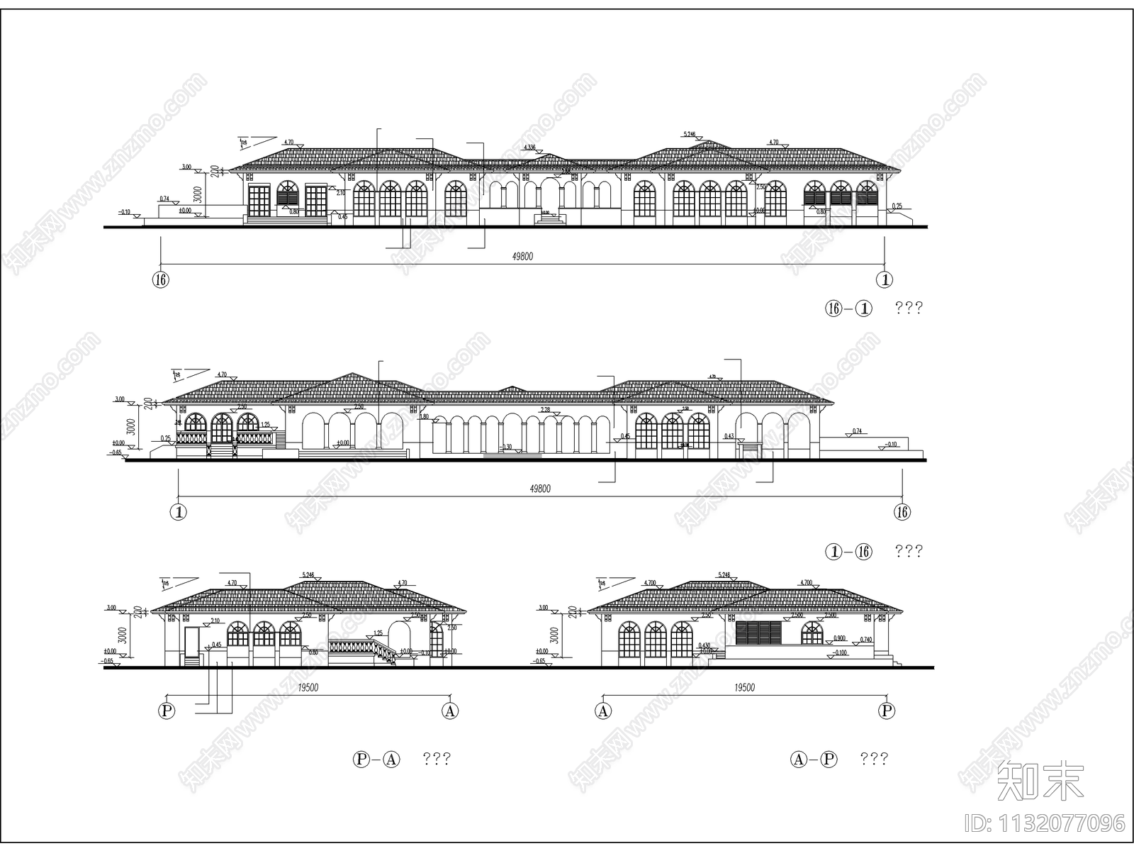 酒店健身中心建筑cad施工图下载【ID:1132077096】