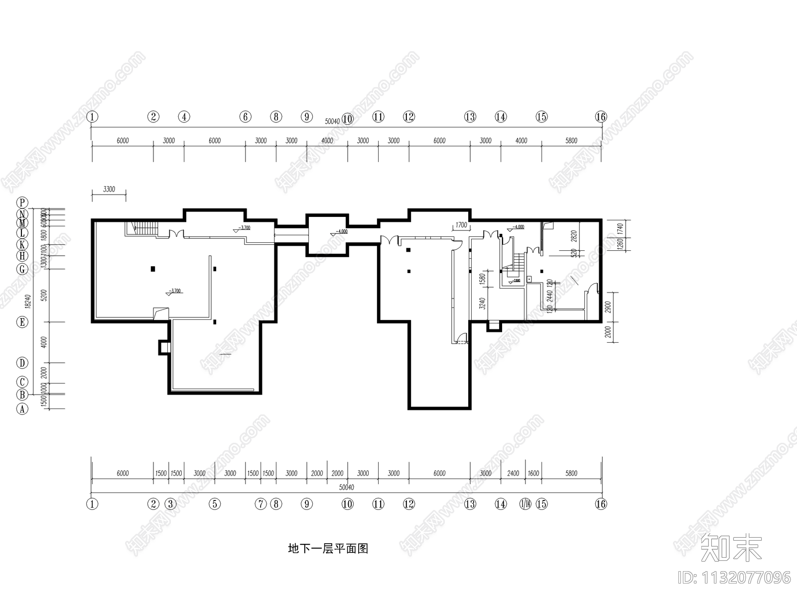 酒店健身中心建筑cad施工图下载【ID:1132077096】