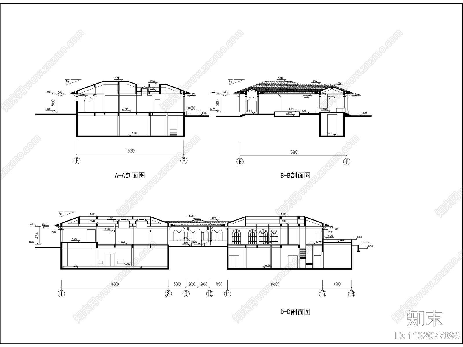 酒店健身中心建筑cad施工图下载【ID:1132077096】