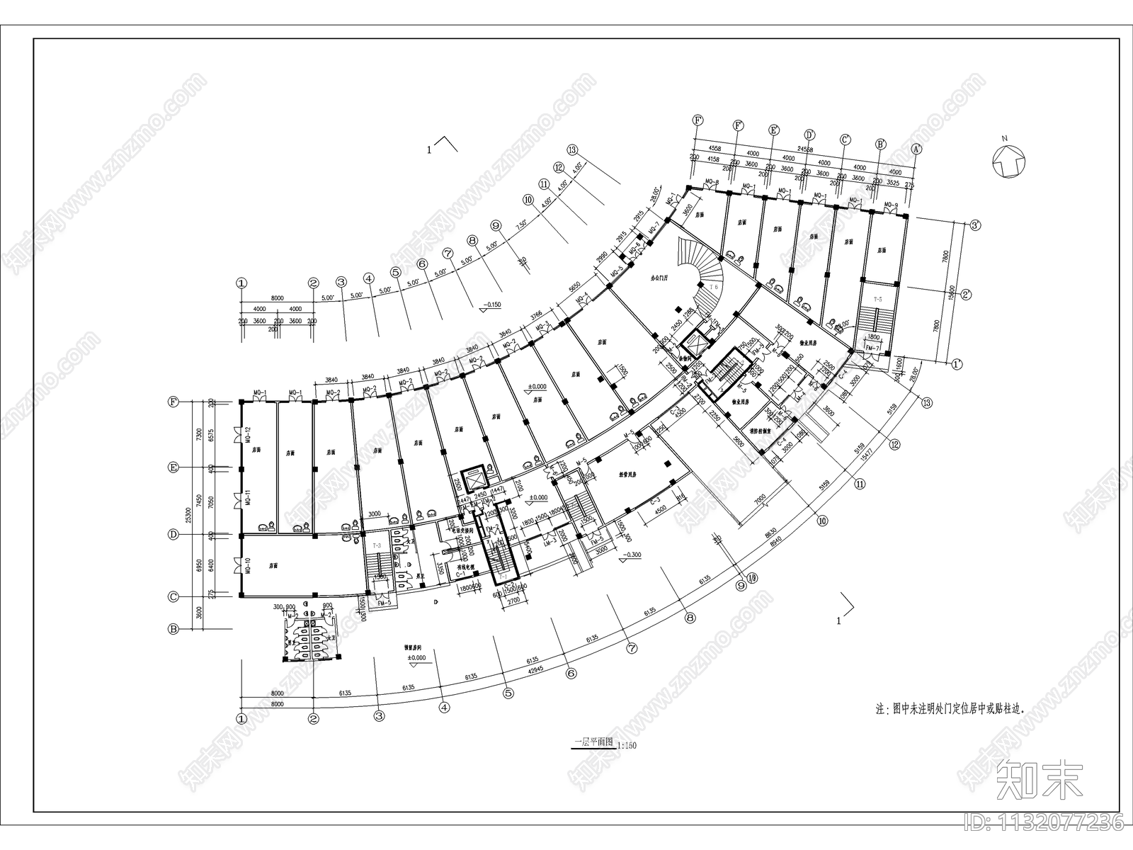 凯悦宾馆建筑cad施工图下载【ID:1132077236】