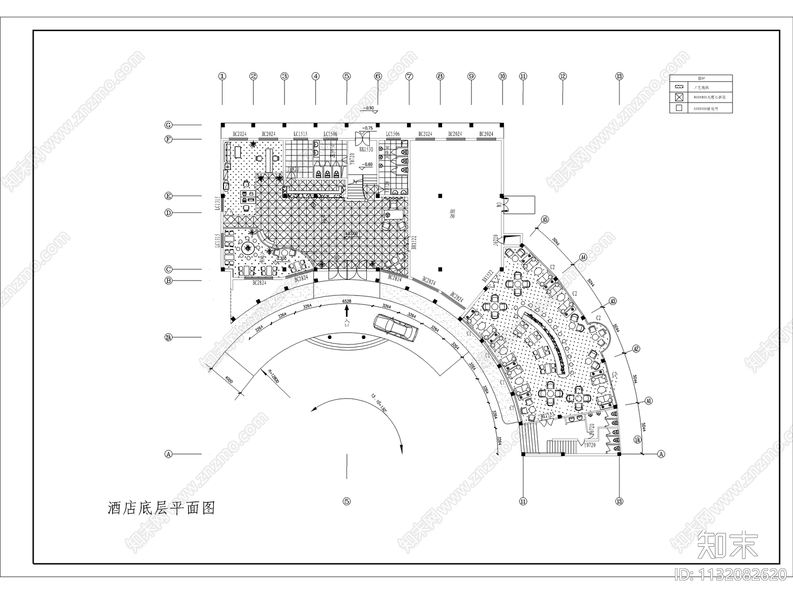 酒店装修cad施工图下载【ID:1132082620】