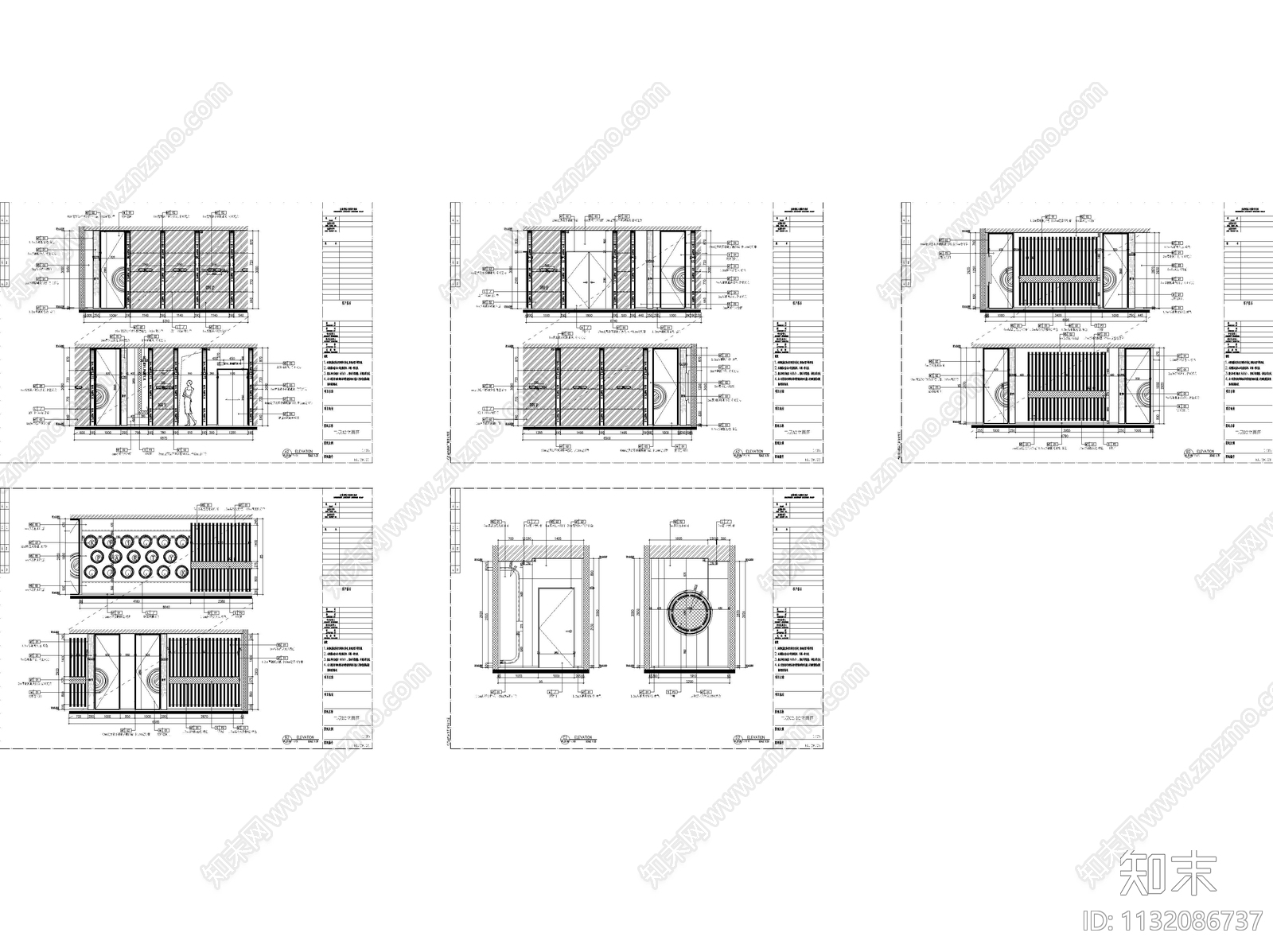 KTV包间整套cad施工图下载【ID:1132086737】